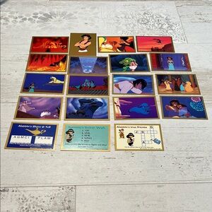 Disneys Aladdin 1993 Skybox Trading Cards Set of 19 Cards